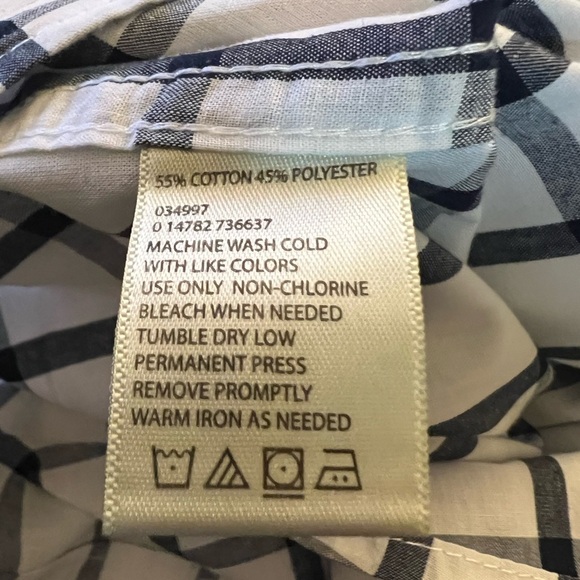 HAGGAR CLOTHING SHORT SLEEVE COTTON/POLYESTER SHIRT - Picture 4 of 4